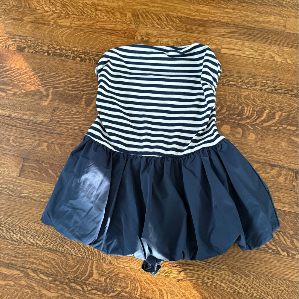 Navy Striped Women's Dress